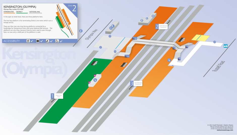 3D Kensington (Olympia) Map