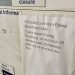 Piccadilly at Ealing Broadway Times