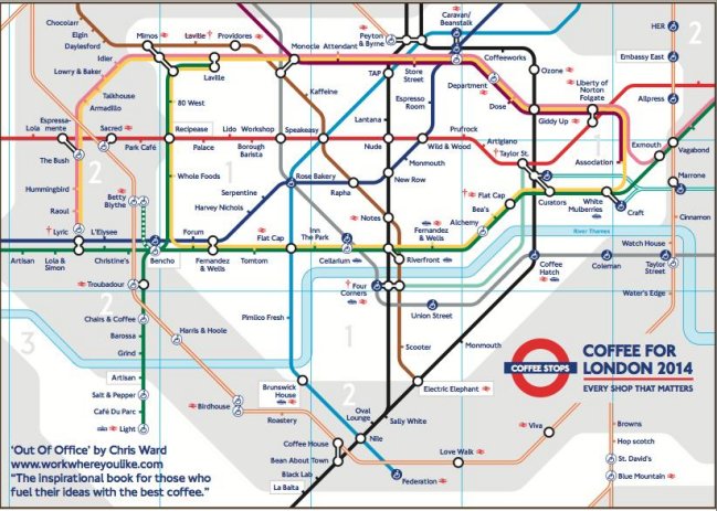 Tube Coffee Map