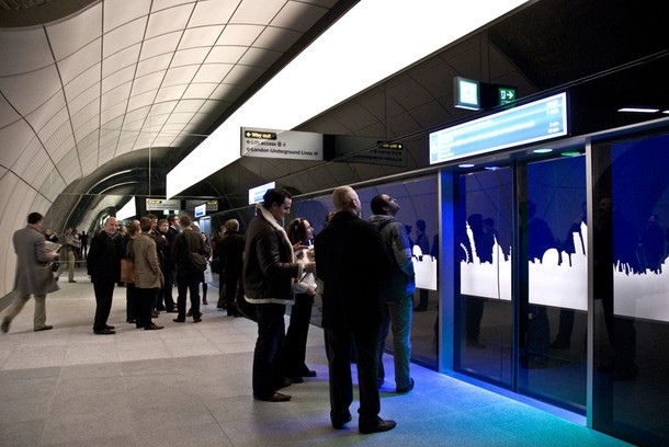 Mock up Crossrail station